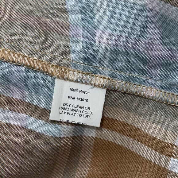 Show Me your MuMu Womens Leo Button Down Tunic Shirt Dress Multicolor XS NWT - Picture 9 of 9